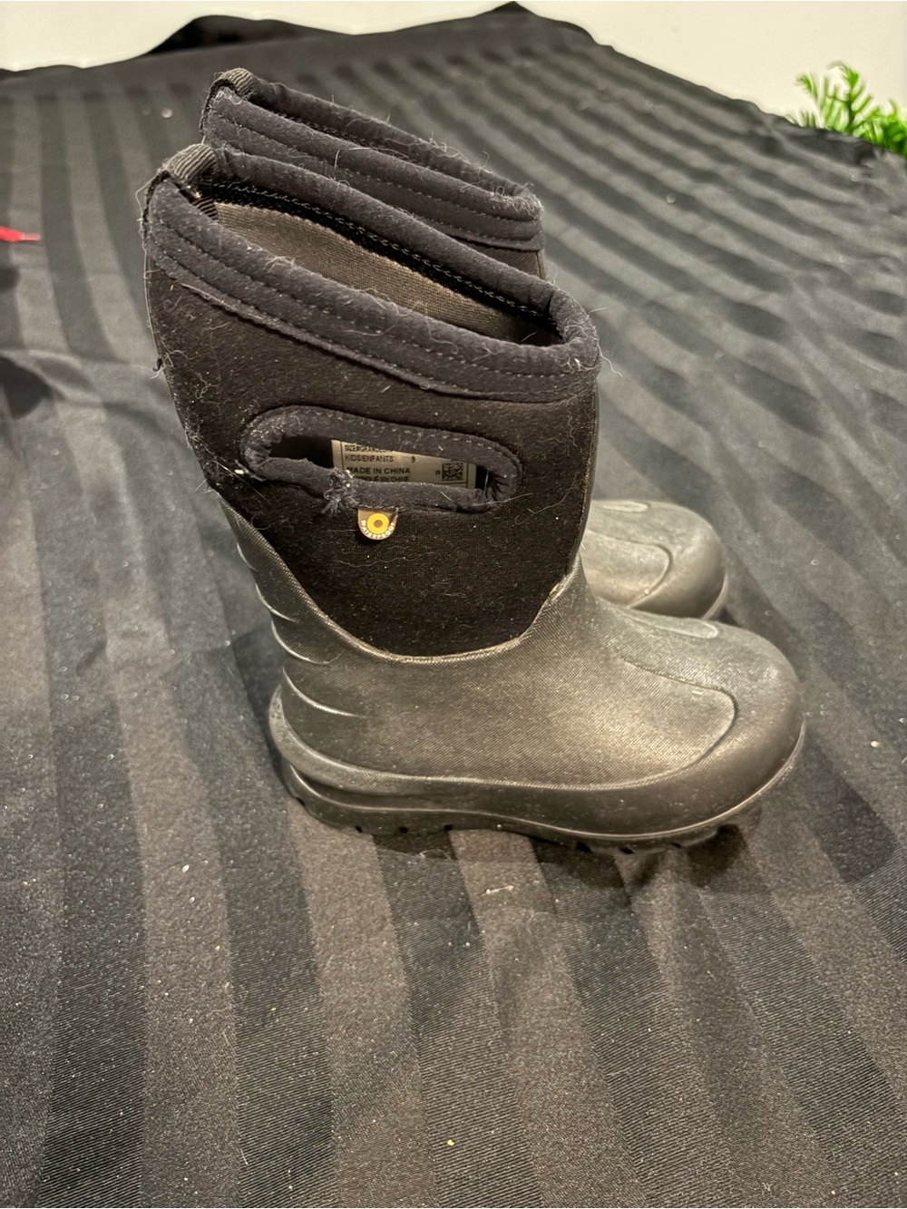 Bogs Kids Black Rain & Snow Boots
